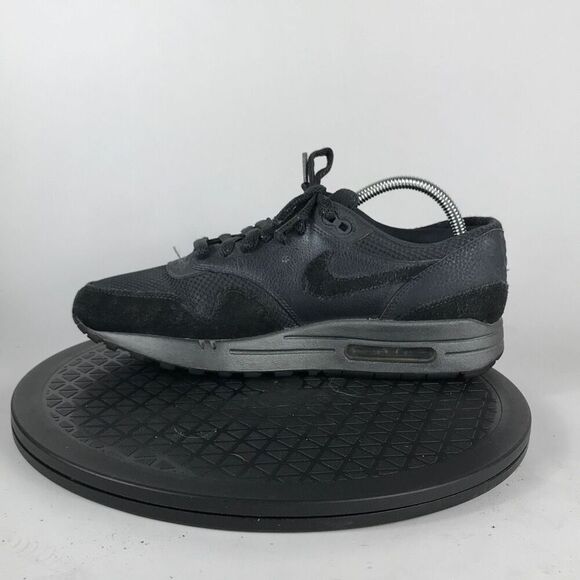 Nike Air Max 1 Premium Black Metallic Hematite 454746-007 Women's Size 9.5 - Picture 9 of 12
